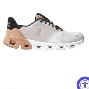 On Cloud Cloudflyer Shoes- Glacier/ Rosebrown